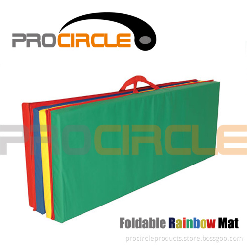 Fitness High Quality Exercise Mat Colorful Foldable Rainbow Mat (PC-EM1010)
